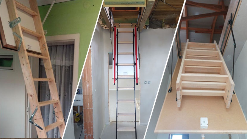 Padláslépcsők beépítése