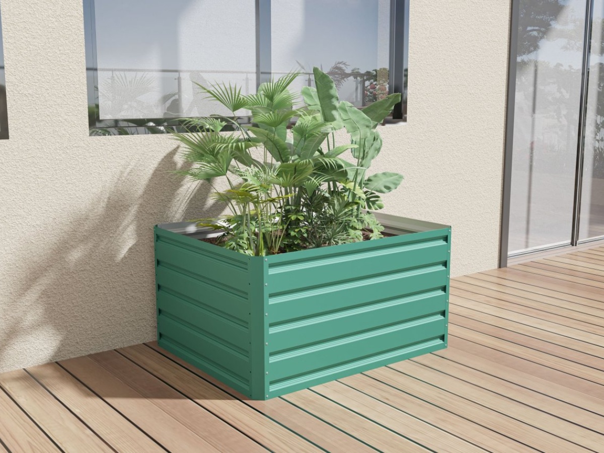 G21 Vyvýšený záhon  Daisy 100 x 80 x 52 cm, plechový, zelený