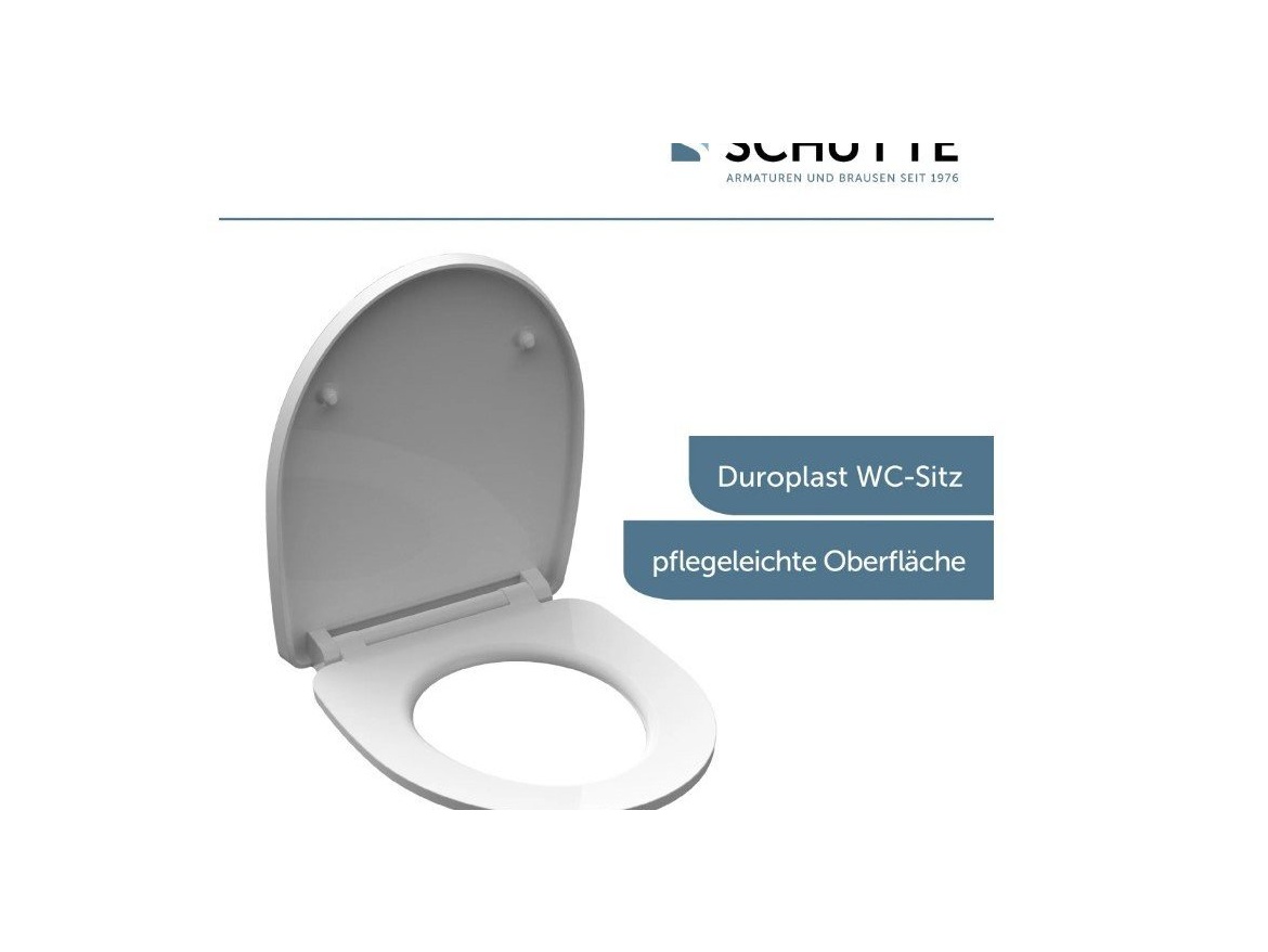 WC sedátka, záchodová prkna Schütte RAINDROP | Duroplast HG, Soft Close