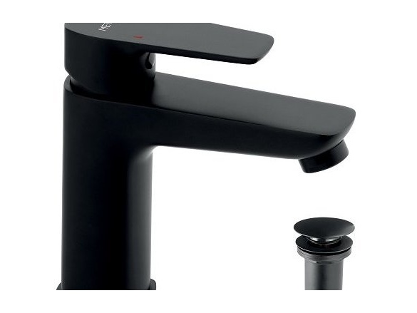 Novaservis Umyvadlová baterie Metalia 58, černá, stojánková, s výpustí,  58003,5