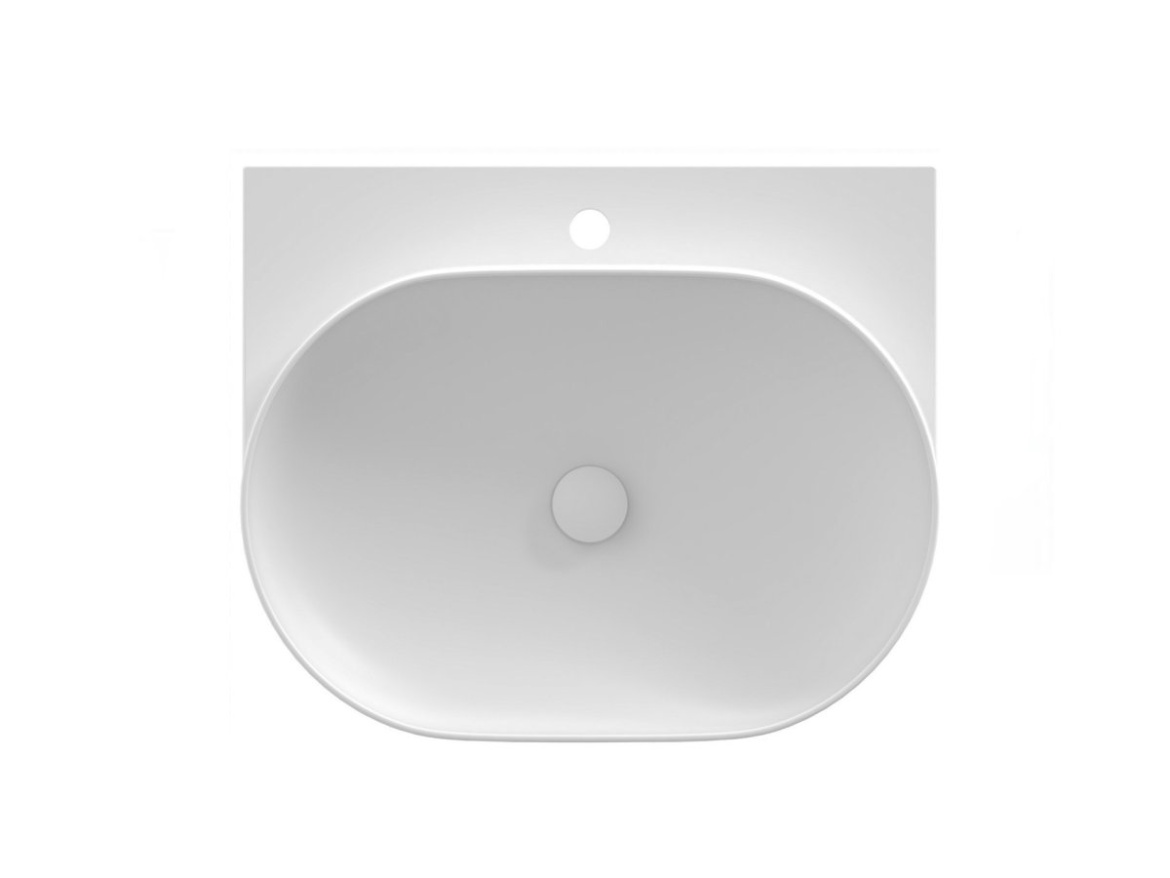 Ravak Umývadlo Yard 60, s otvorom pre batériu, bez prepadu, biela