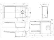 Kuchyňské dřezy Axis Tramontana 860.0E