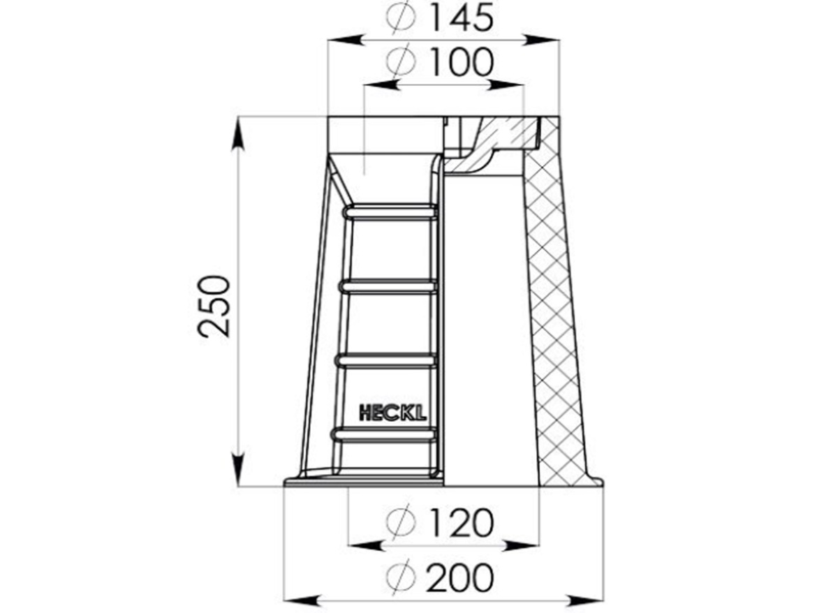Ventilový poklop Heckl Plastus