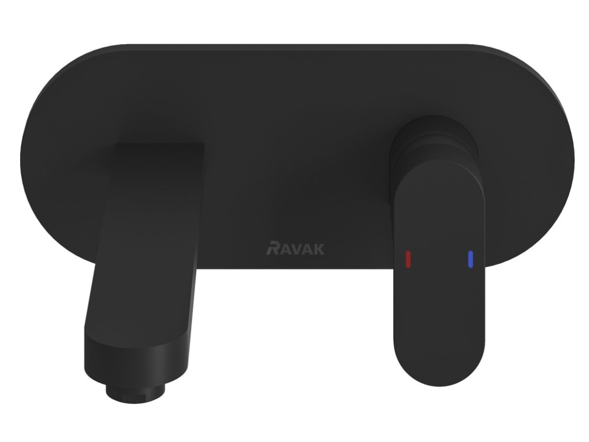 Ravak CR 019.20BL.O1 Umývadlová podomietková batéria vrátane R-boxu, čierna