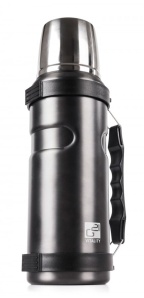 G21 Termoláhev  na pití, 1000 ml, ocelově šedá s rukojetí