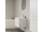 Ravak SD Chrome II 60, biela, úchytka 152 mm, čierna