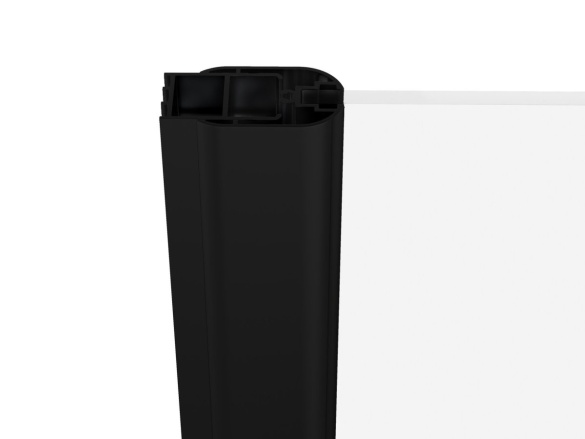 Ravak CSDL2 120, čierna+transparent