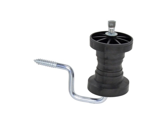 Scobax Izolátor pro elektrický ohradník, rohový plochý, pro pásku, s vrutem - 2 ks