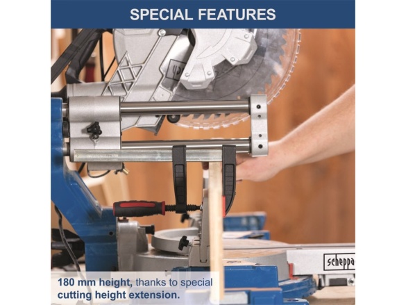 Pokosová pila s potahem a laserem Scheppach HM 305 SL