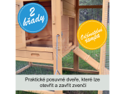 Kurník Scobax Dřevěný kurník BERLIN XXL, 1900x670x1170 mm