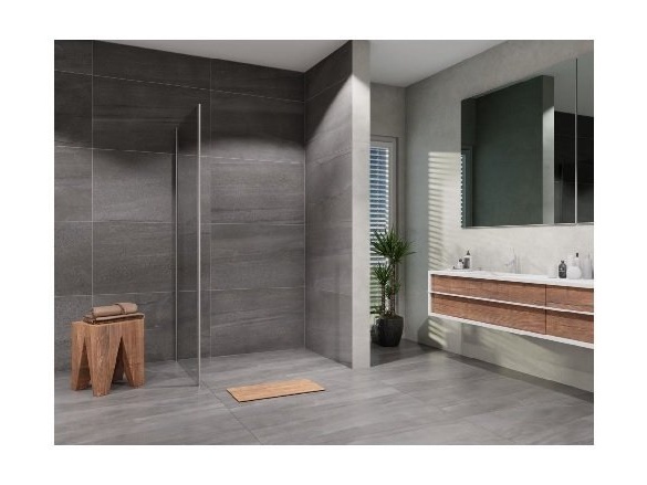 Lansanit Sprchová stěna Serra 900 mm, sklo čiré, profil chrom,  LAN05012