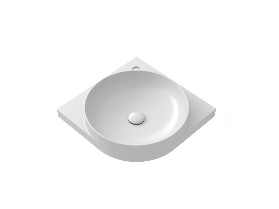 Ravak Umyvadlo Yard 45 C, s otvorem pro baterii, bez přepadu, Alabaster Pink