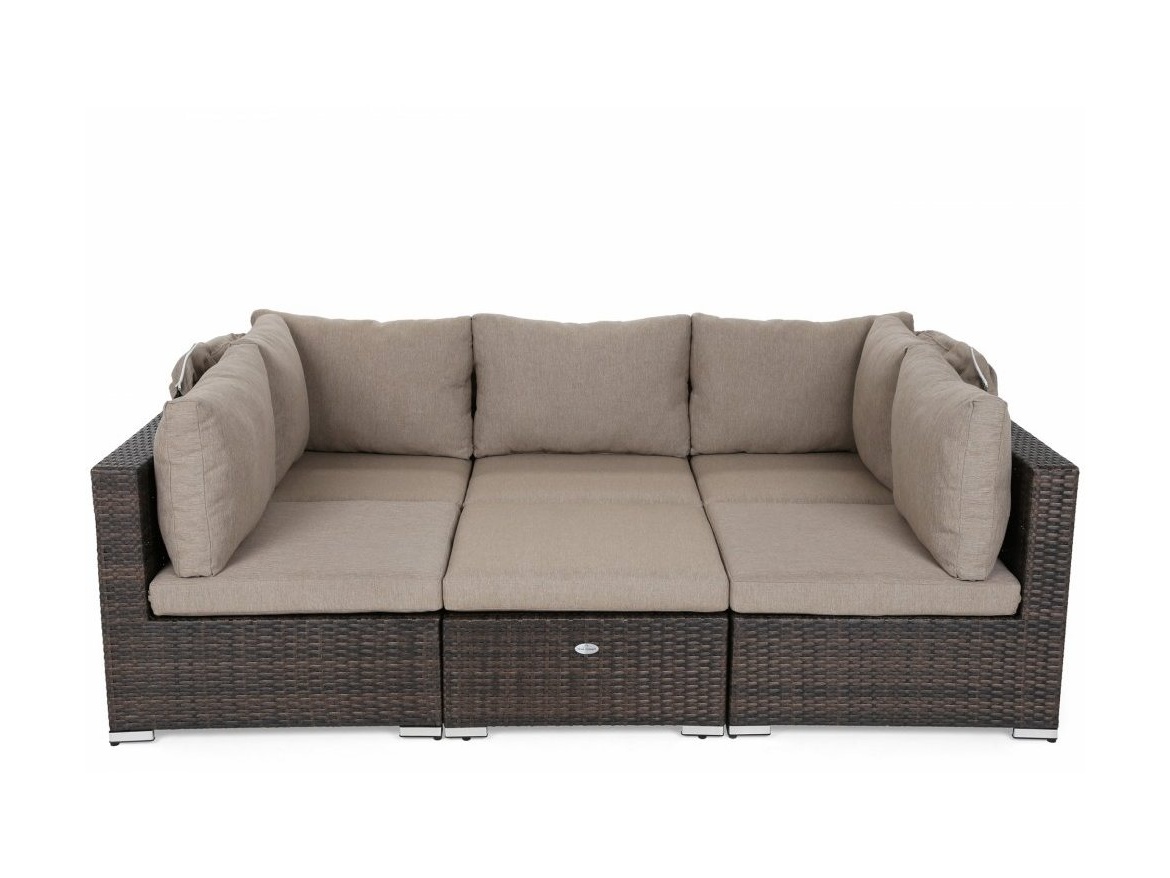 Home & Garden Vigo zahradní sestava z technoratanu Brown Mat/Brown Melange