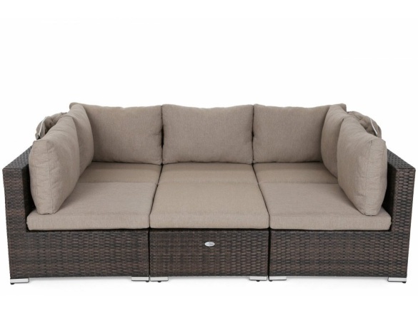 Home & Garden Vigo zahradní sestava z technoratanu Brown Mat/Brown Melange