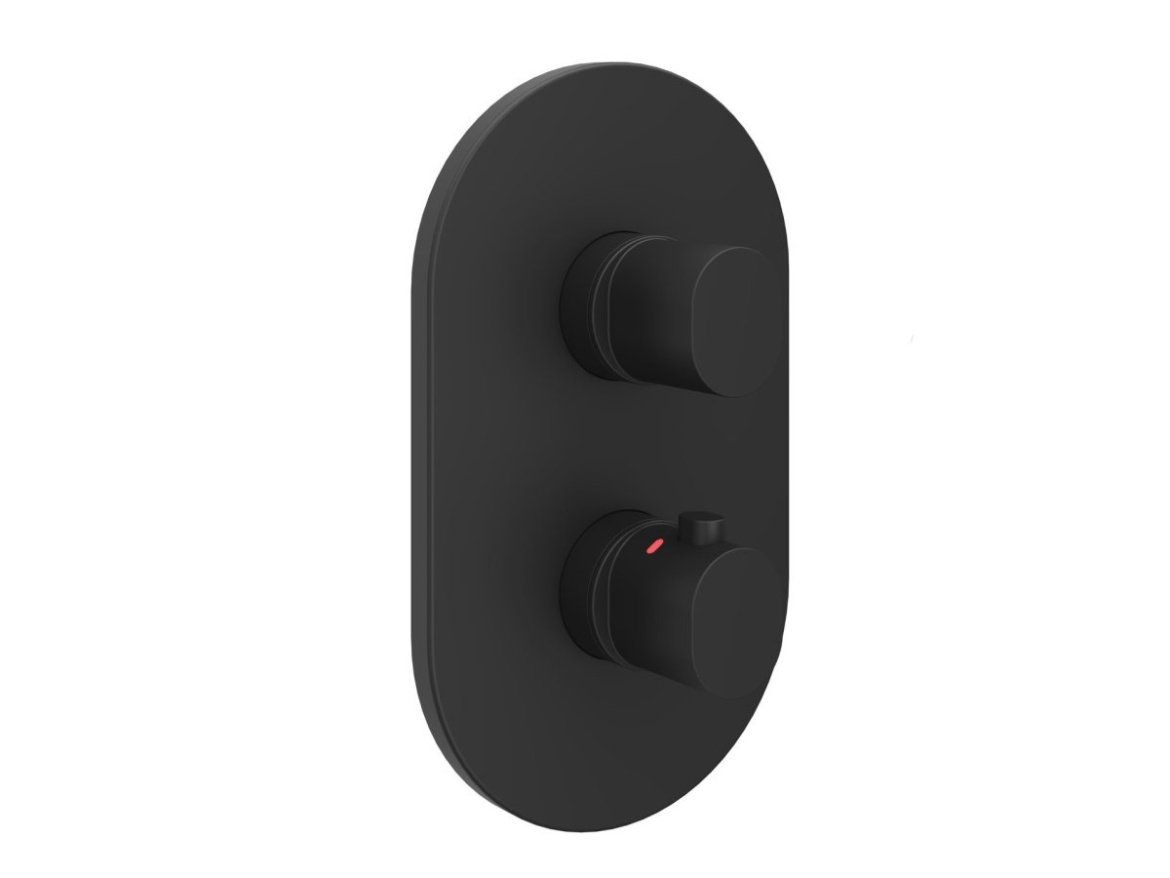 Ravak CR II 067.00CR.O3.RB071 Termostatická podomietková batéria 3-cestná pre R-box, chróm