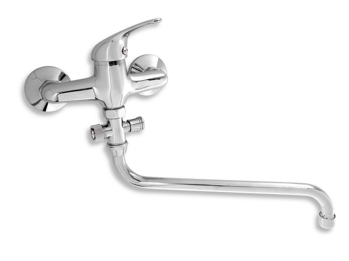 Novaservis Umyvadlová paneláková baterie Titania Iris 150 mm, chrom, nástěnná, bez příslušenství,  92071/1,0