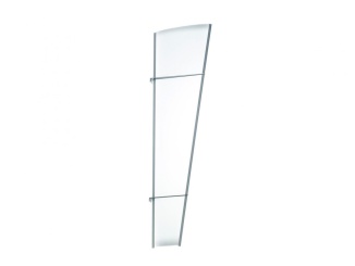 Savespot XL –  Boční stěna Savespot XL 167 x 85 cm stříbrná / opál