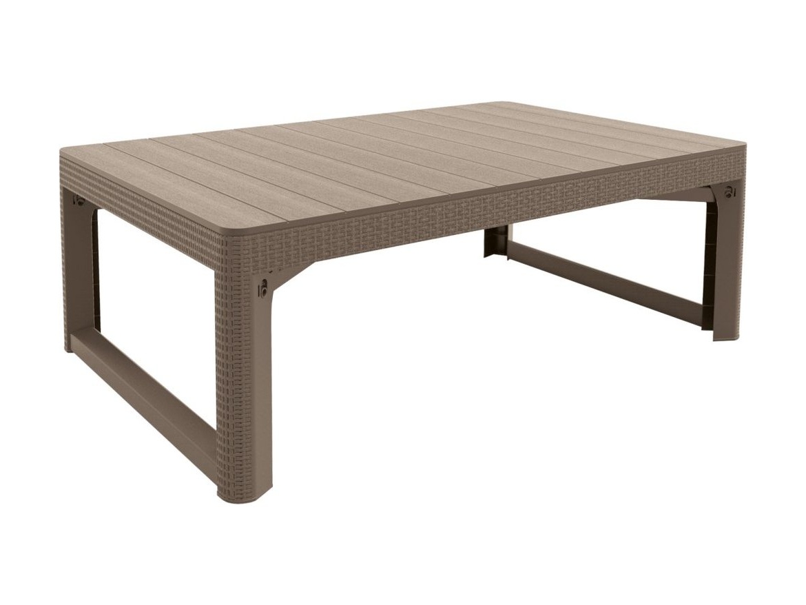Keter Zahradní stůl Keter Lyon - 116 x 71 x 40 – 65 cm - cappuccino