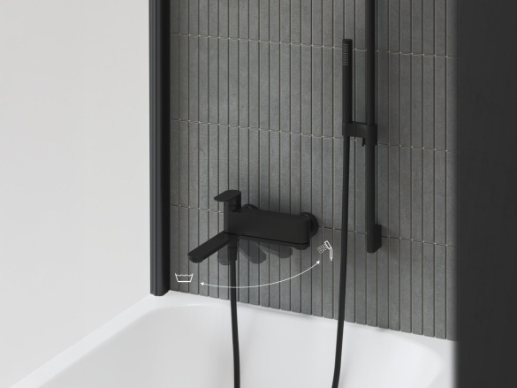 Ravak CR II 022.00CR Vanová nástěnná baterie bez sprchového setu, chrom