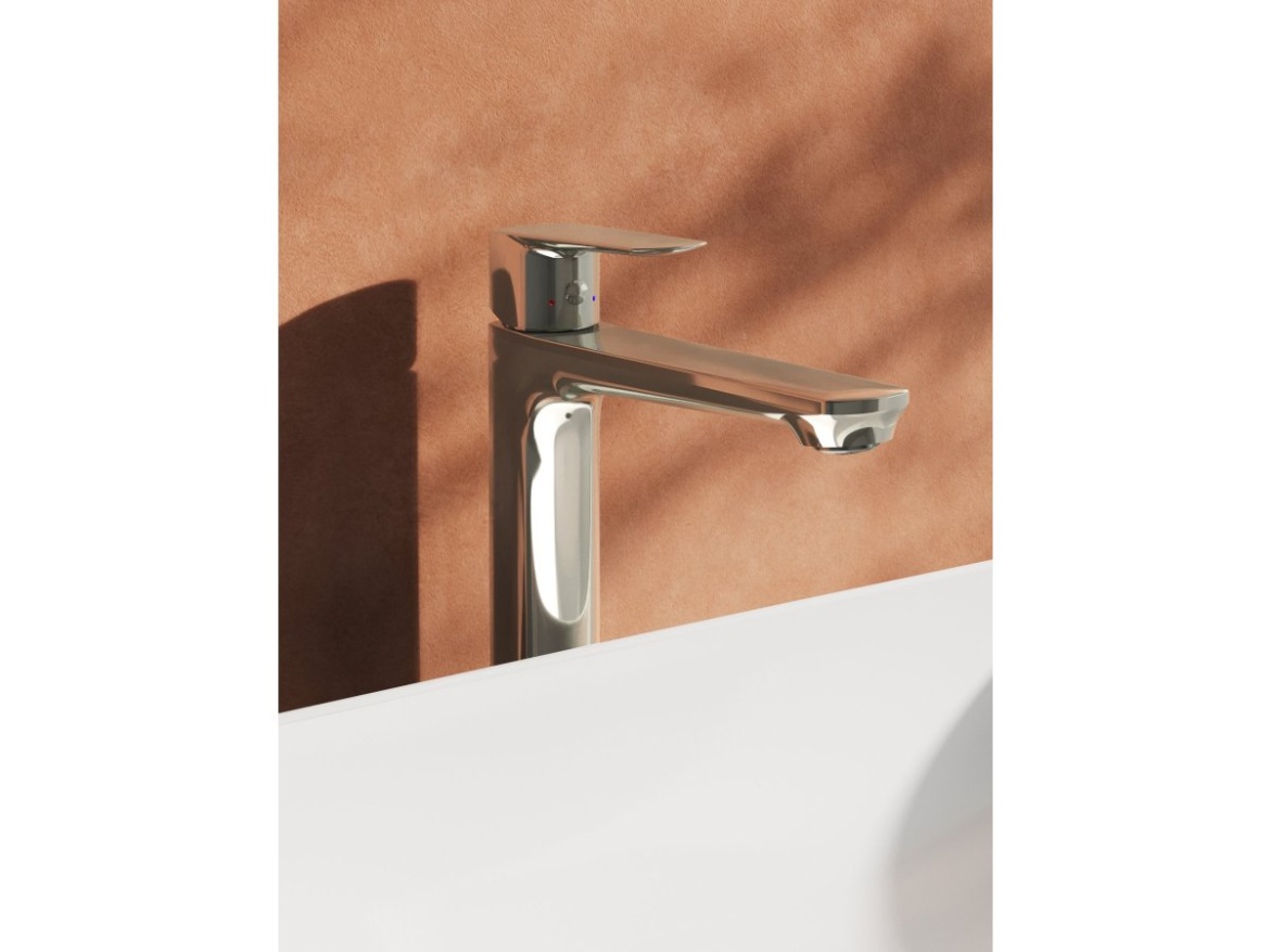 Ravak LF 015.20BL Umyvadlová stojánková baterie 280 mm bez výpusti, černá