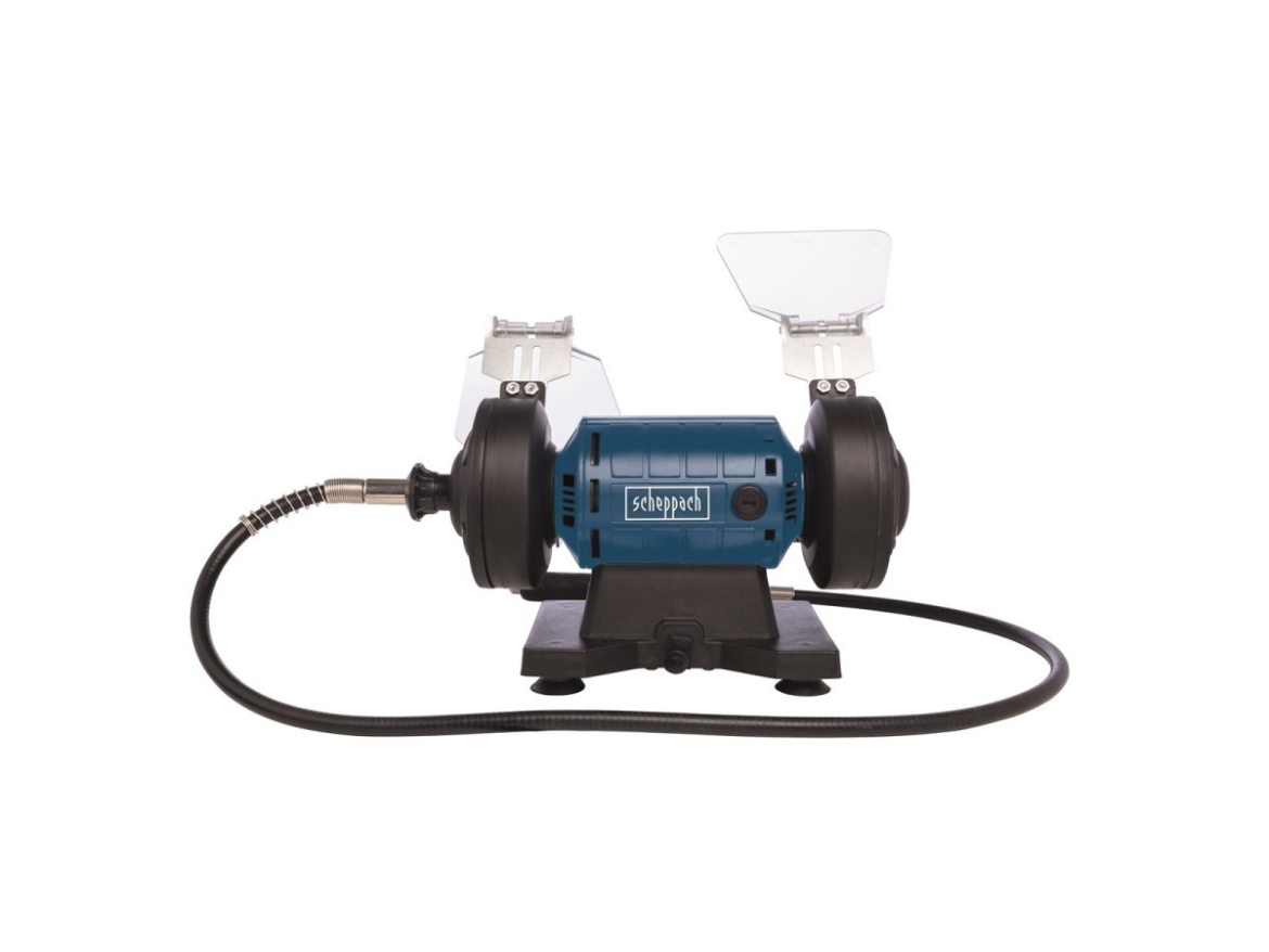 Dvojkotúčová brúska/leštička so systémom Flexidrive Scheppach HG 35
