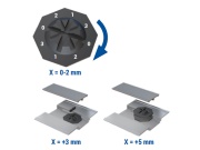 Chuděj Stavěcí podpěra Alu lišty 0-4 mm