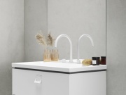 Ravak ES 018.60GLB Umyvadlová stojánková 3-otvorová baterie 270 mm bez výpusti, zlato kartáčované