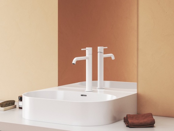 Ravak ES 014.11WV Umývadlová batéria BeCool 250 mm bez odtokovej armatúry, White Velvet