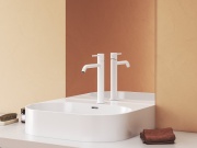 Ravak ES 014.21BLM Umyvadlová stojánková baterie BeCool 250 mm bez výpusti, černá matná