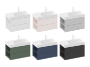 Ravak SD Lite 80 L skrinka pod umývadlo Grey Green