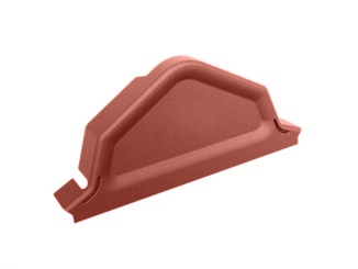 Fésűkagyló –  koncovka hřebenáče ZP-FLAT cihlově červená