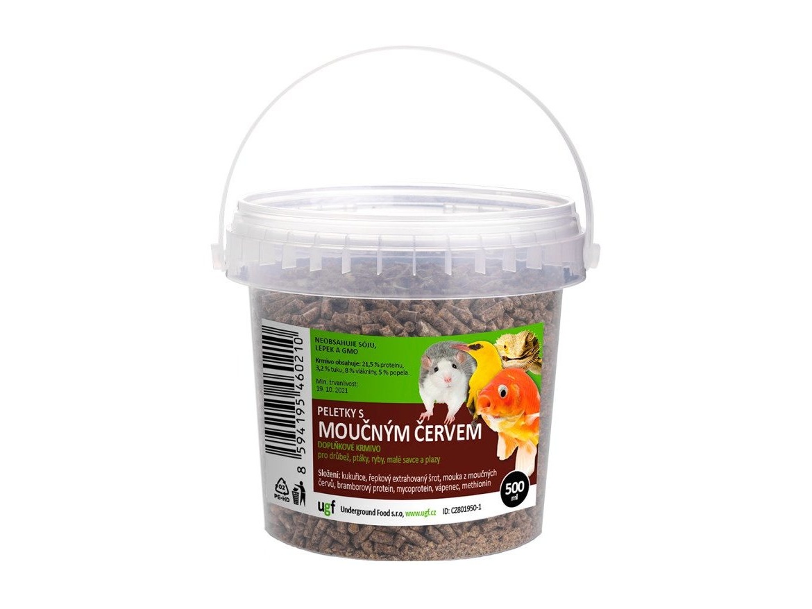 Scobax Peletky s moučným červem 0,5l (350g)