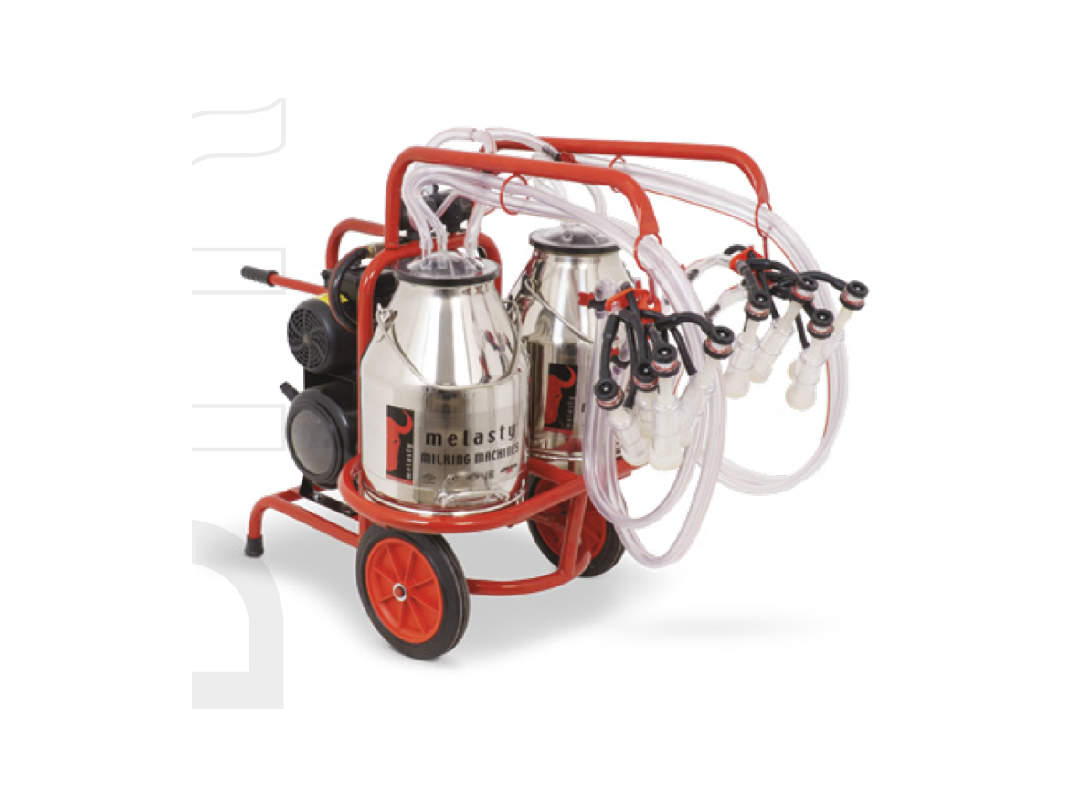 Scobax Mobilní dojící zařízení pro 2 kozy, dvoukonvové, TYKC 4-2 PS, 2x30 L