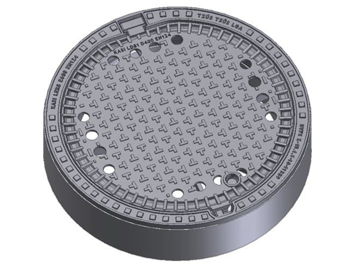 Poklop litinový s odvětráním Kasi KDB82B