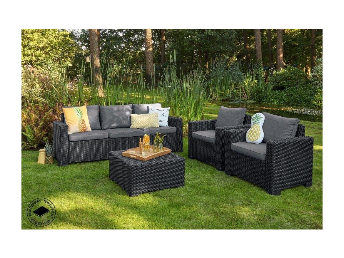 Keter Zahradní set  California 3+2+1 grafitový