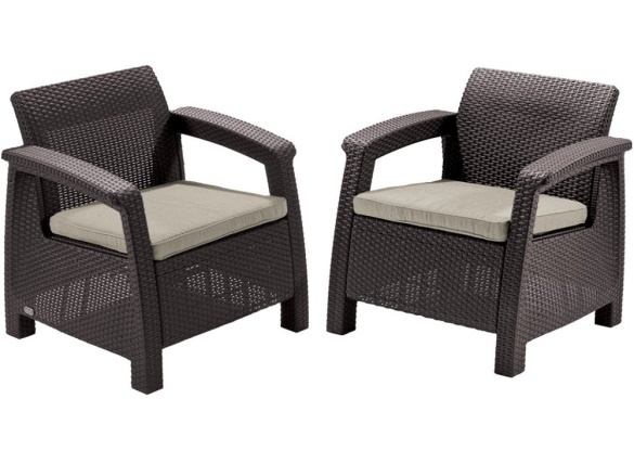 Keter Zahradní set  Corfu II Fiesta - hnědá / béžová