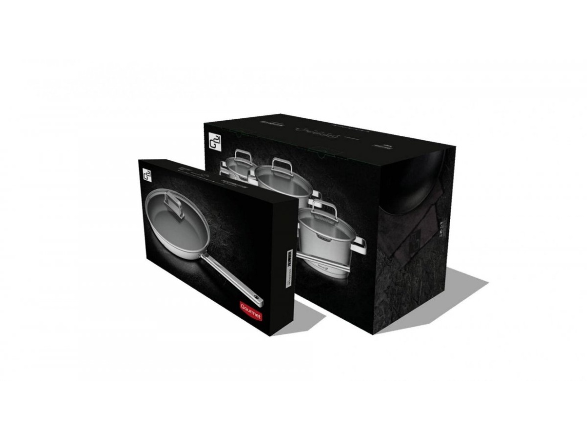 G21 Sada nádobí  Gourmet Magic s pánví navíc, 11 dílů, nerez