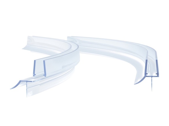 Ravak Okapnička čtvrtkruhová KK3 P Brilliant, Glassline