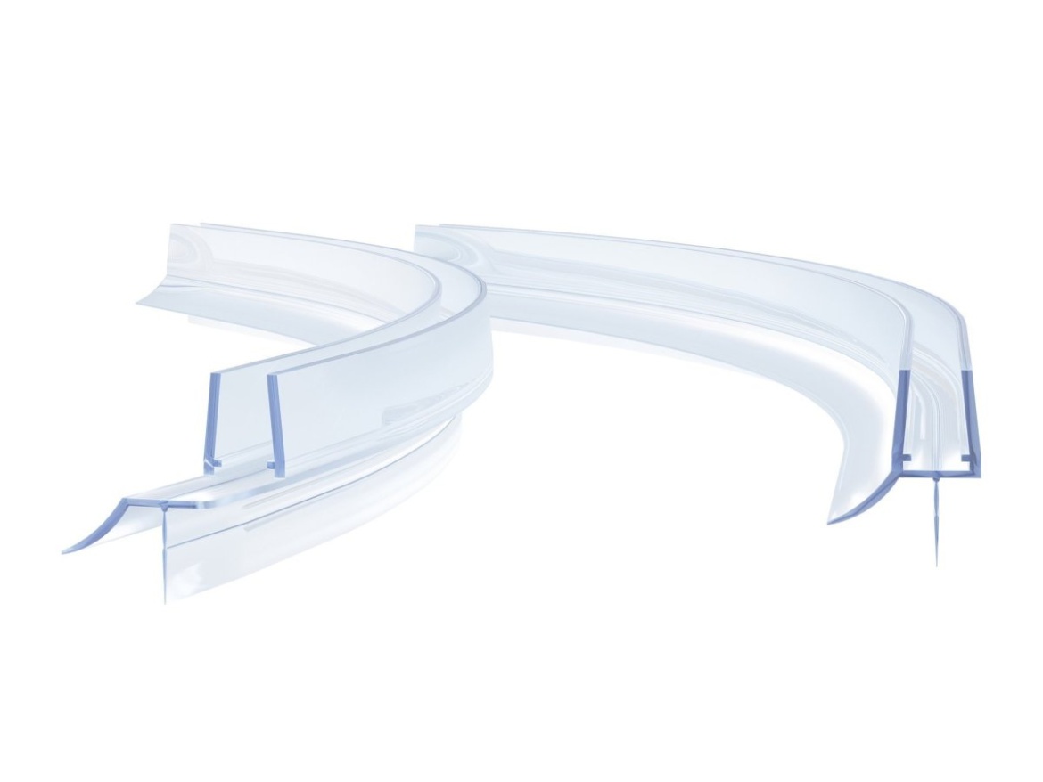 Ravak Okapnička čtvrtkruhová KK4 Brilliant, Smartline