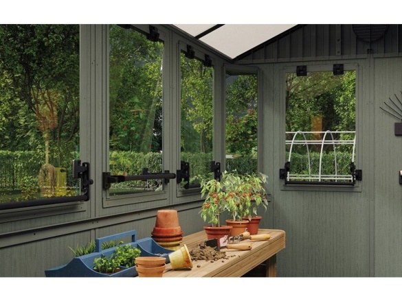 Plastový záhradný domček Keter Keter Darwin Potting Shed 2v1 - zelený