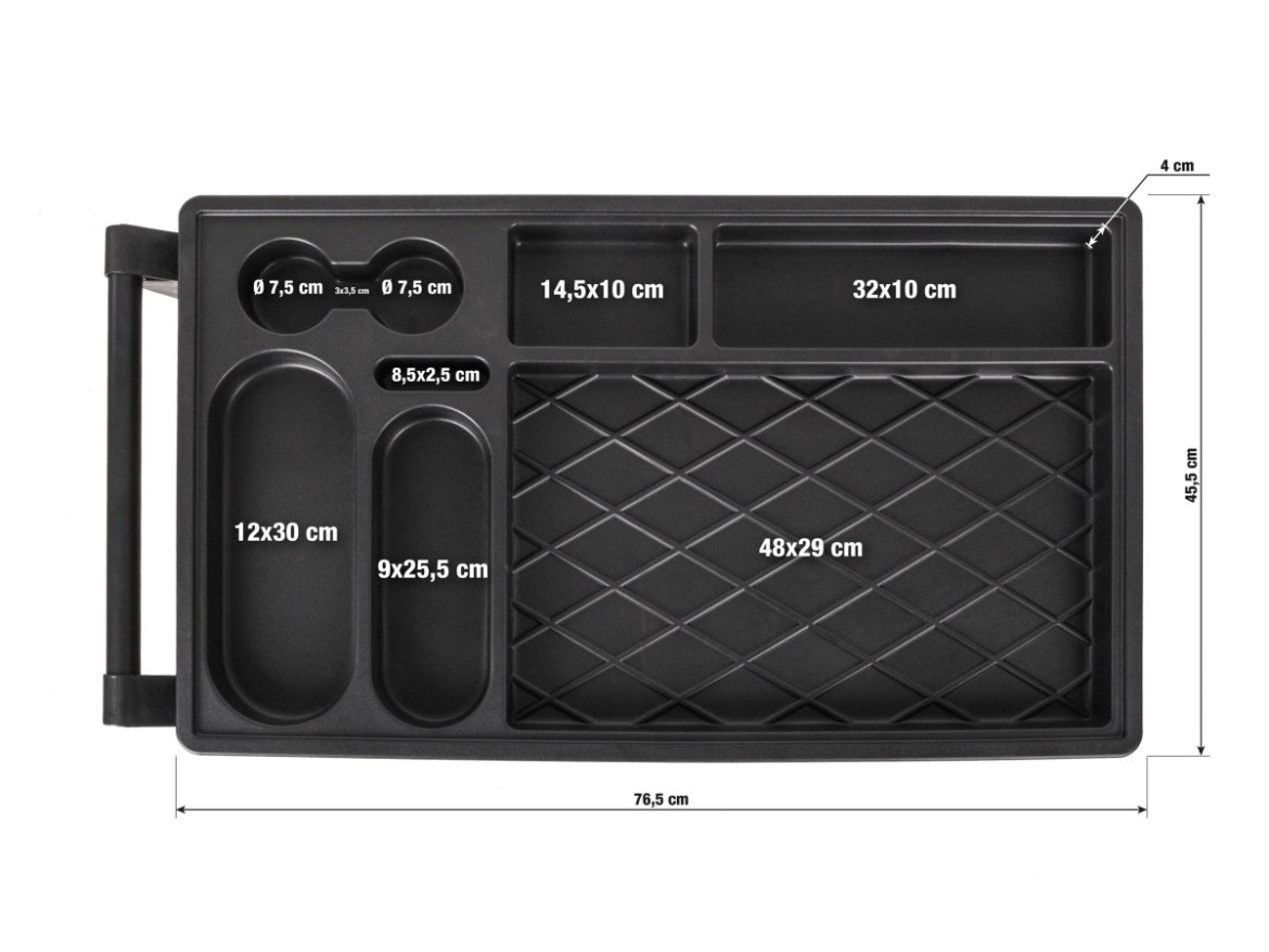 G21 Dílenský vozík  Cooper 7, černo-červený