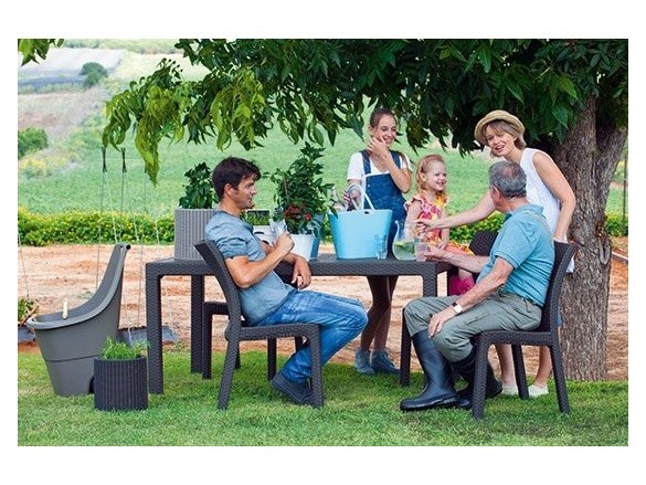 Keter Jídelní stůl  Box Melody - 161 x 95 x 75 cm - cappuccino