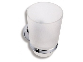 Kiegészítők –  Novaservis Držák kartáčků a pasty Metalia 1, sklo/chrom, , 6106,0