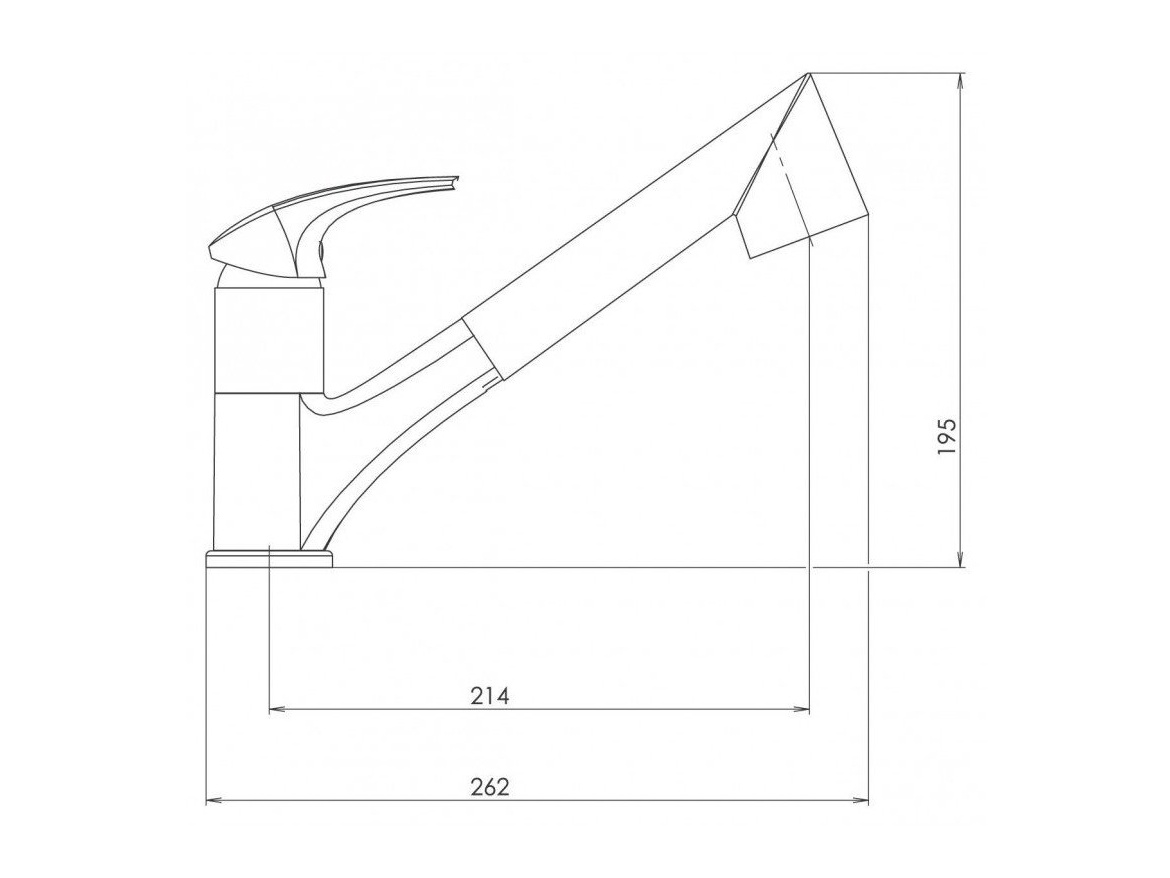 Novaservis Dřezová baterie Metalia 57, granit-písek, stojánková,  57081,GRS