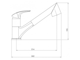 Vodovodné batérie – Novaservis Dřezová baterie Metalia 57, granit-písek, stojánková, 57081,GRS