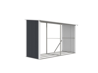 Favágók – G21 Přístřešek na dřevo WOH 682 - 302 x 119 cm, antracitový
