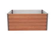 G21 Vyvýšený záhon  Daisy 120 x 90 x 52 cm, plechový, hnědý