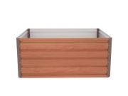 G21 Vyvýšený záhon  Daisy 120 x 90 x 52 cm, plechový, hnědý