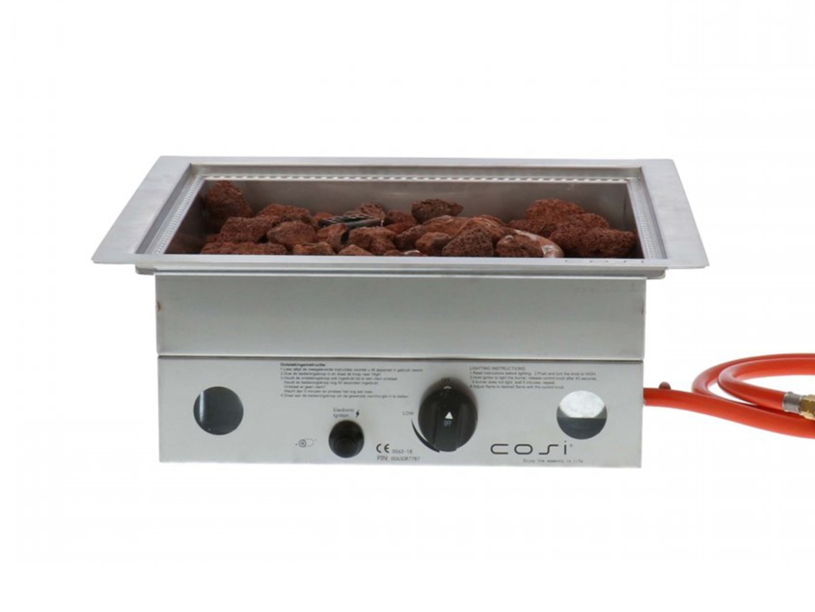 Plynové ohniště COSI- typ čtvercový - nerezová ocel COSI Cosiburner square