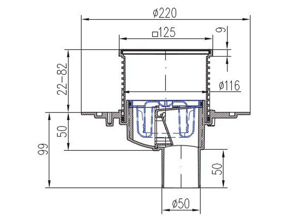 Vpusť Chuděj PVSU 50